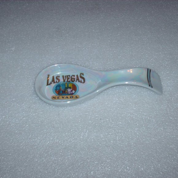 Las Vegas souvenir porcelain spoon rest - Picture 1 of 10